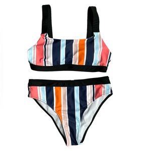 NWOT SHEIN Striped Bikini